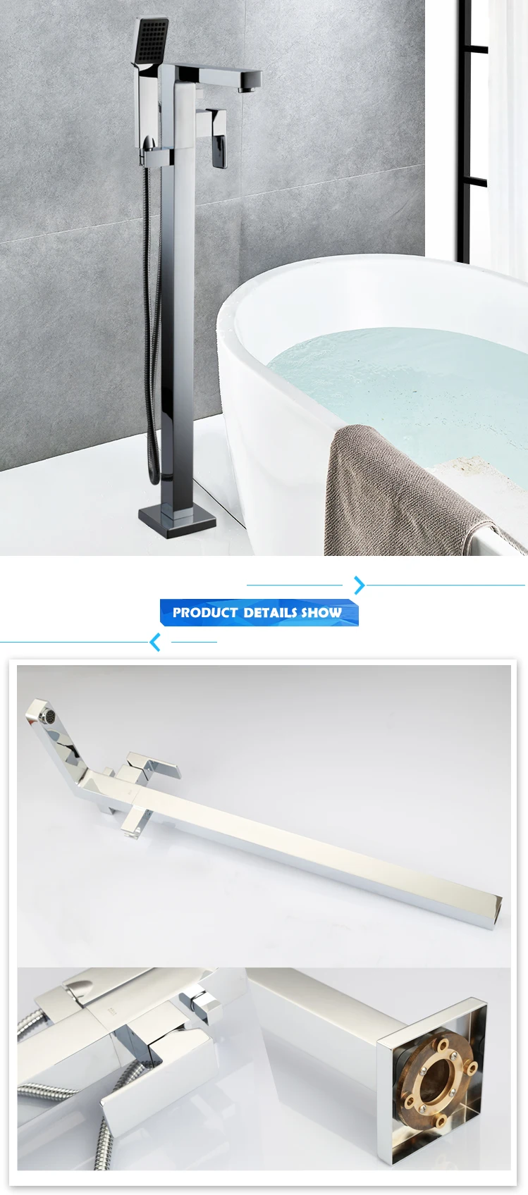 High quality standing faucet for bathtub, bathtub faucet with good price