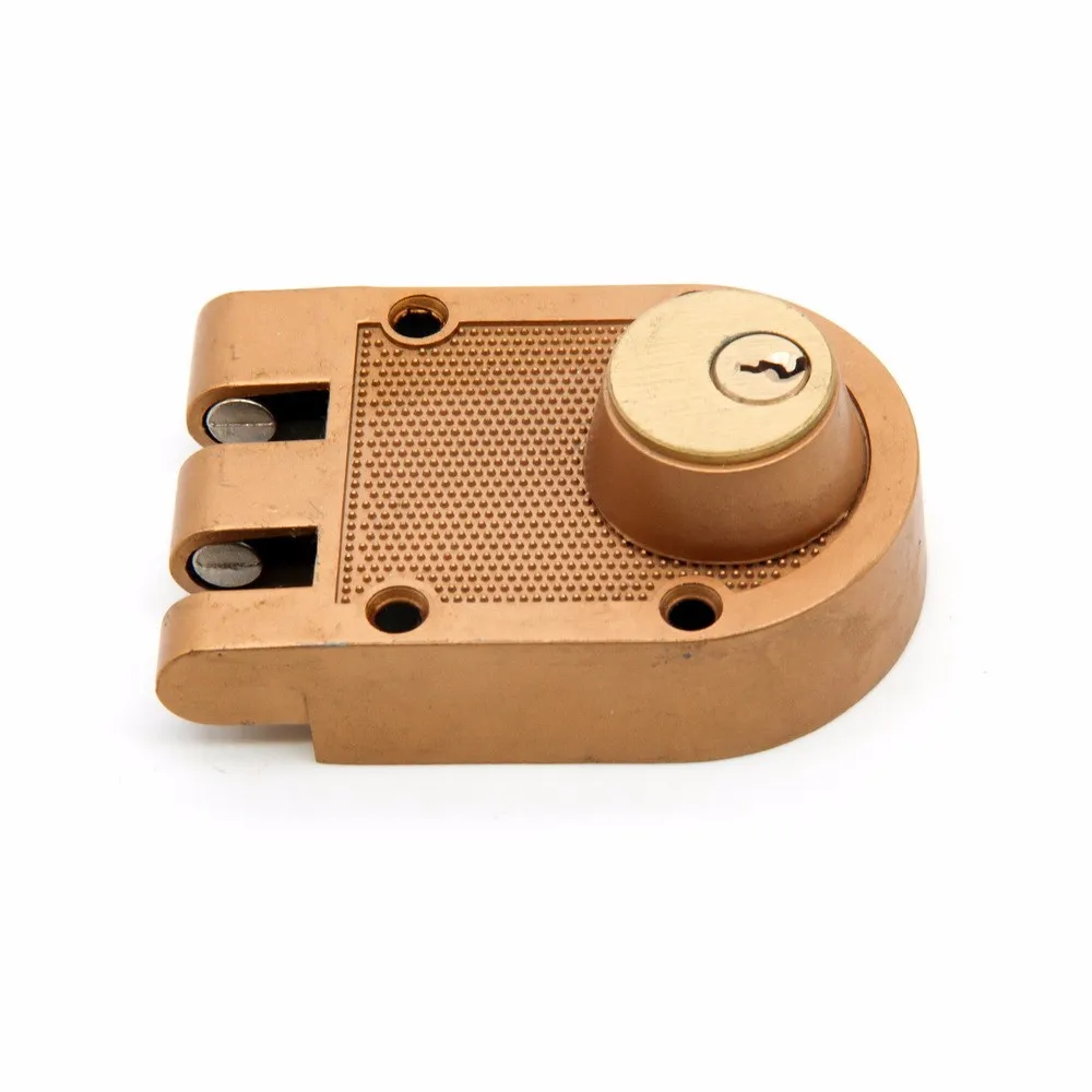 North American Jimmy Proof Keyed Double Brass Cylinder Deadbolt Lock
