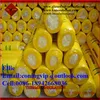 Fiberglass wool with Yellow PE shrinked Bag packing for roof insulation/lana wool isolation