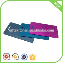 Aluminum anodizing luggage tags