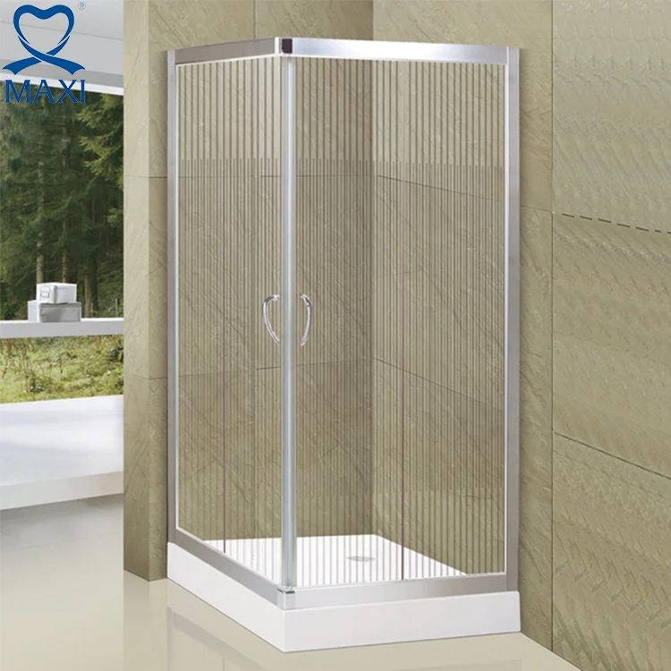 Online shipping tempered glass sliding cabin shower square bath toilet shower cabin