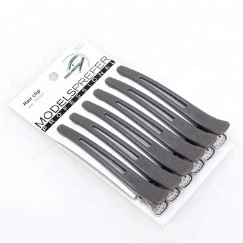 Professional Non Slip Hairpins Alligator Clip With Silicone Band