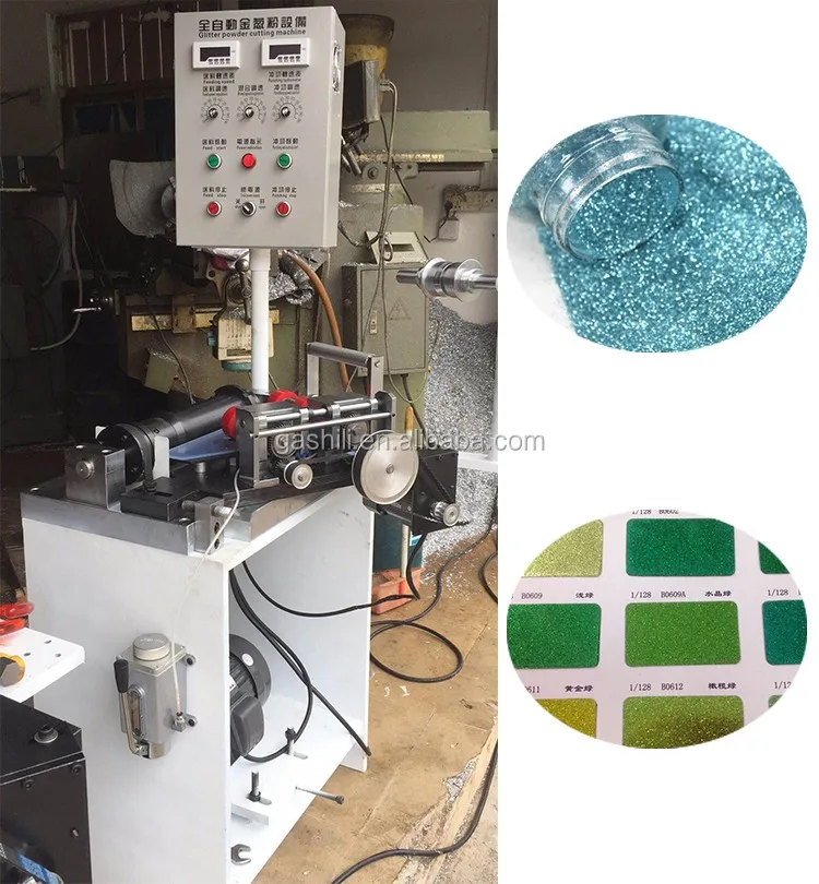 Hot Selling Automatic Shiny Glitter Making Machine/glitter Powder