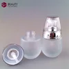 30ml 50ml Empty glass bottle with plastic cream pump and cap