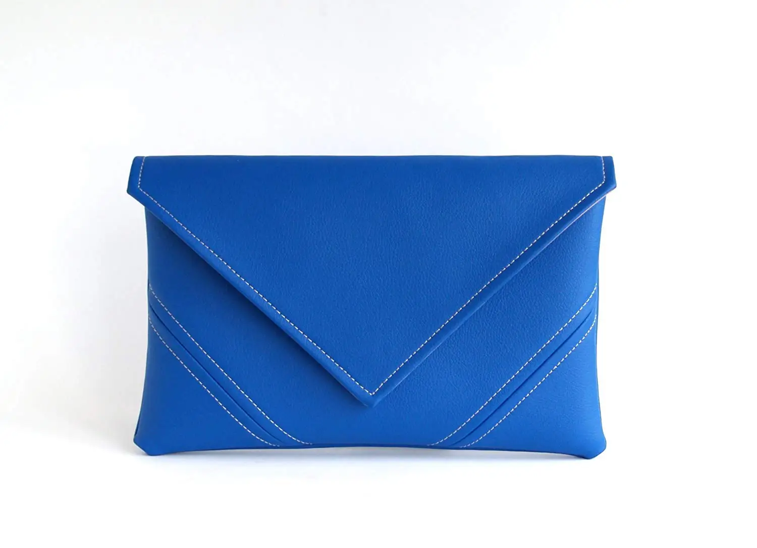 pale blue suede clutch bag