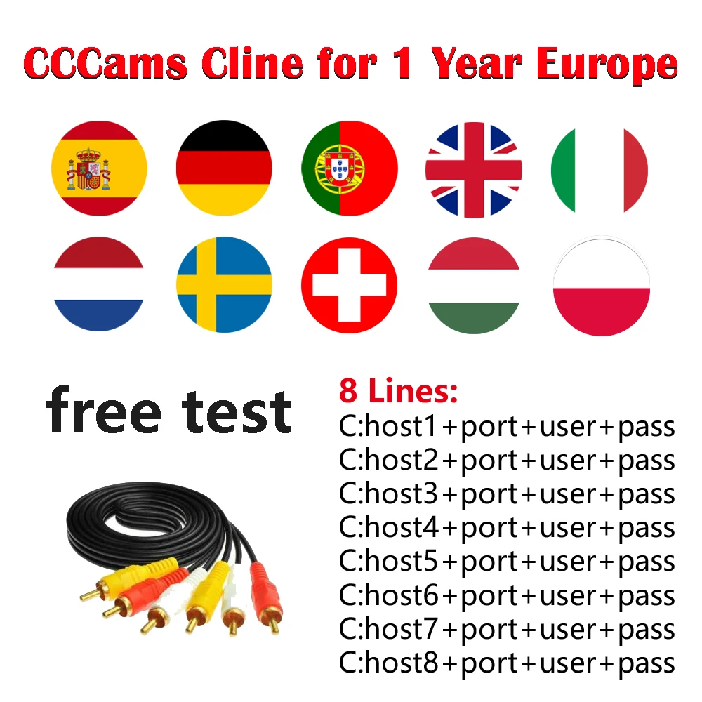 OSCAM cline Germany Cccam cline for 1 year Europe CCCAM Spain Portugal Poland 