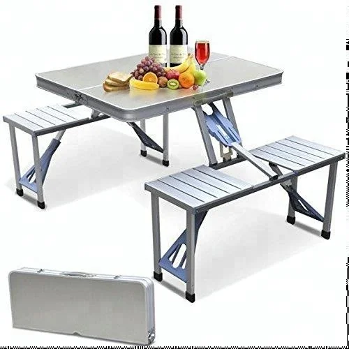 Portable Folding Camping Picnic Dining Table Set With 4 Seats