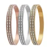 New Design Pave Square Crystal Bangle Luxury Woman Bracelet Sets