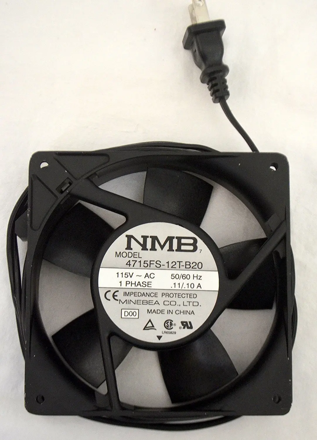 NMB TECHNOLOGIES 4715FS-12T-B20-D00 AXIAL FAN, 119MM, 115VAC, 100mA
