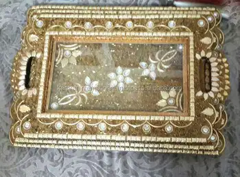 Crystal Decorated Serving Tray Set Wedding Decoration Crystal Decorated Serving Tray Set Wedding Decoration Decorative For Gift