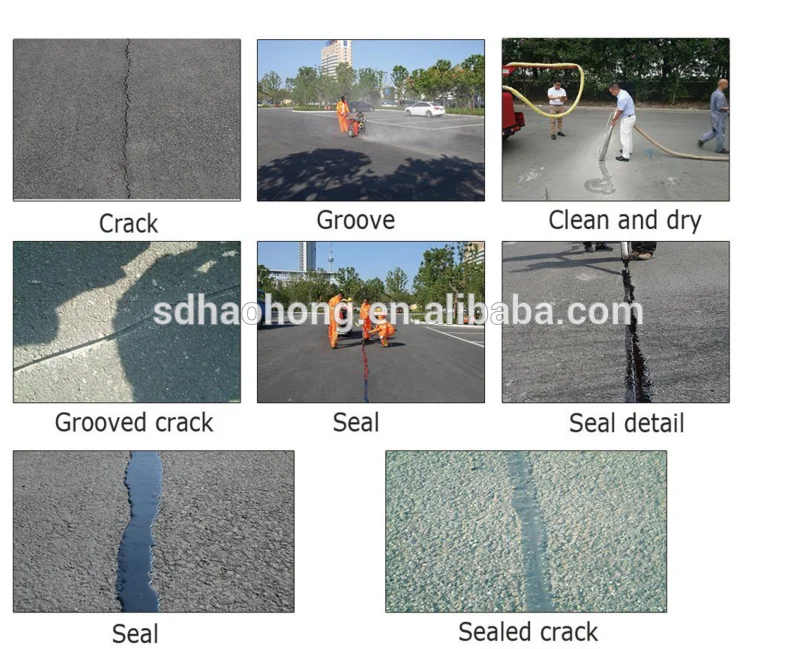 Asphalt road crack sealing machine 350L hot melt kettle for crack filler 