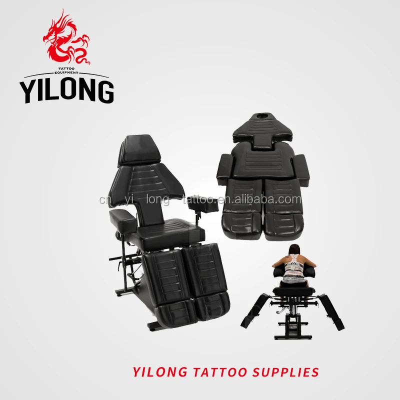 Yilong Popular Selling With Pump Hydraulic Body Massage Bed Table And Tattoo Chair