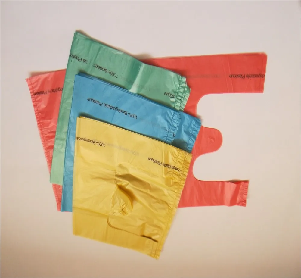 2018 New Style Recyclable Die Cut Handle Pe Plastic Bags With Own Logo