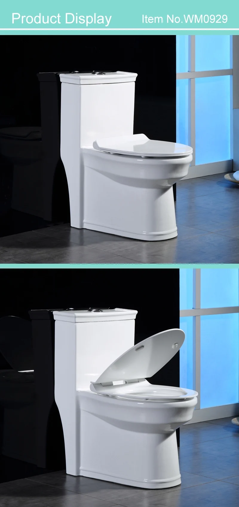 929 classic design cheap good quality China one piece toilet