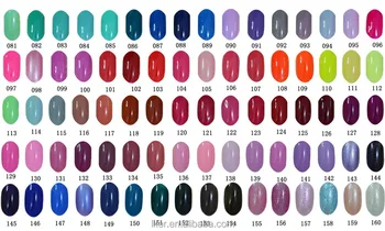 Gel Nail Color Chart