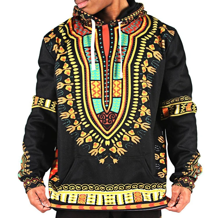 COOFANDY Mens Hip Hop Hoodies Tribal Style Pullover African Dashiki Sweatshirts Outwear 