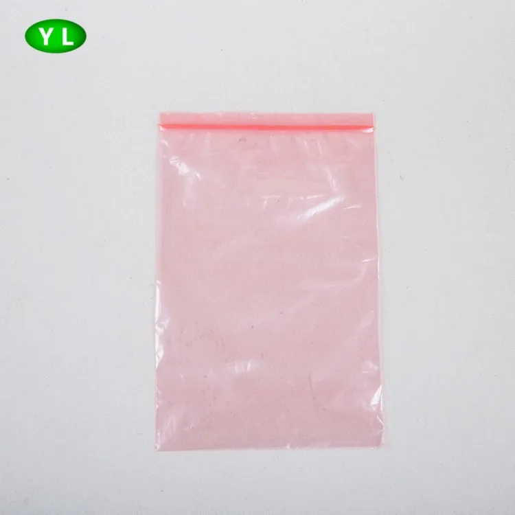 Eco-friendly Ldpe Pink Plastic Bag Ziplock Custom Packaging Bag For ...