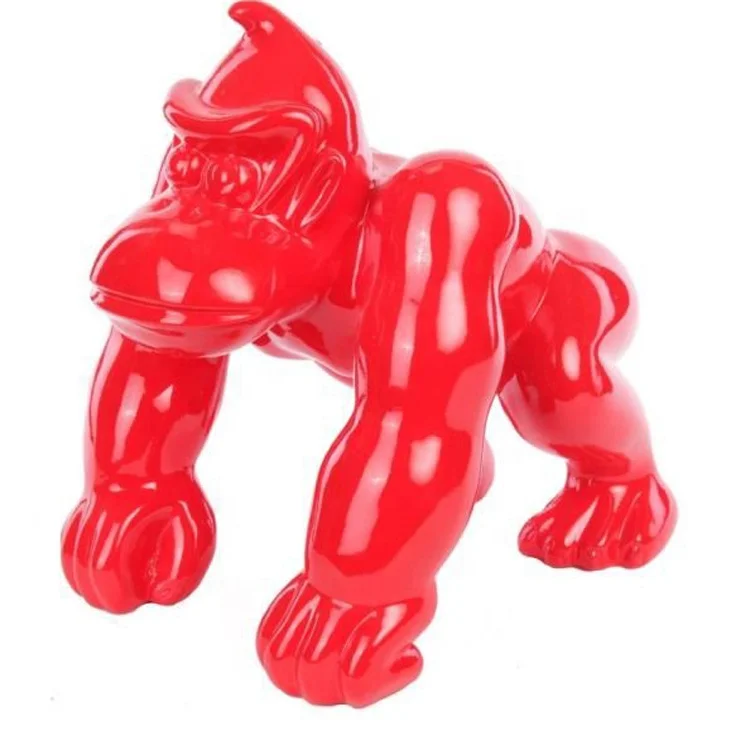 Home Party Decoration Fiberglass Animal Resin Donkey Kong Gorille