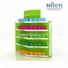 Niten design flooring cardboard gondola skincare facial mask display shelf for advertising