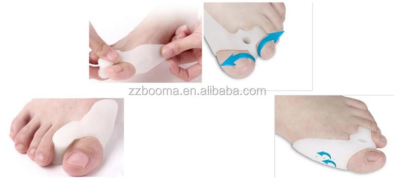 Gel silicone toe separator