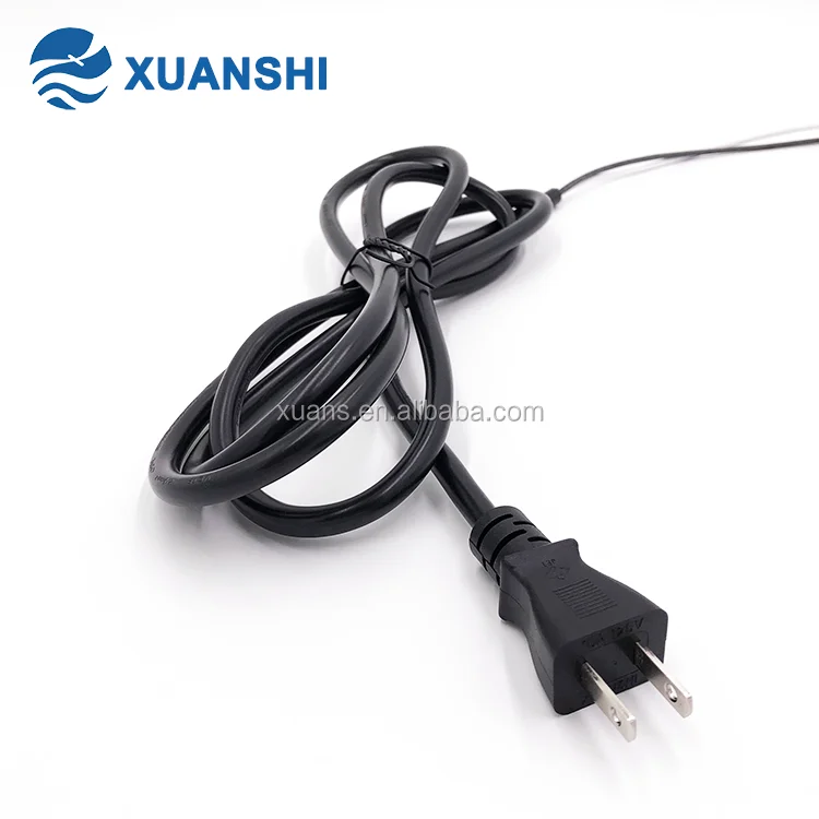 12a 125v Japan Pse Standard Male Electrical Plug Home Power Cord 2pin