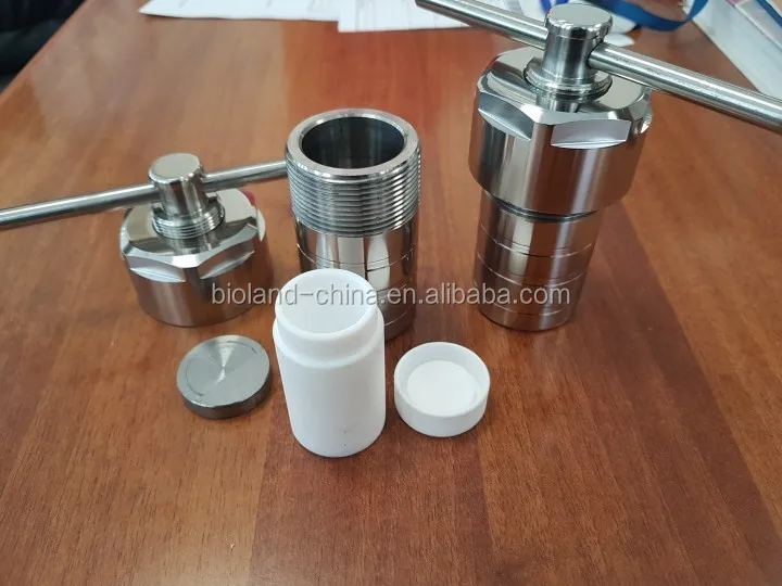Réacteur Autoclave Hydrothermal Avec Chambre En PTFE/Téflon – Pour Synthèse, Max 220°C