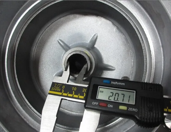 High quality silver Nouvo rear motorcycle hub