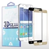 3D 9h chrome printed full body tempered glass screen protector for samsung galaxy j7 2016