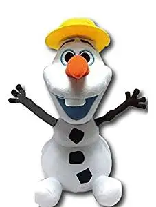 Disney Japan. Frozen Soft Plush Smiling Olaf "I Love Summer'. Total 14" H (37cm) .Limited Edition.Japan Import.