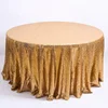 Wholesale Luxury gold sequin table cloth