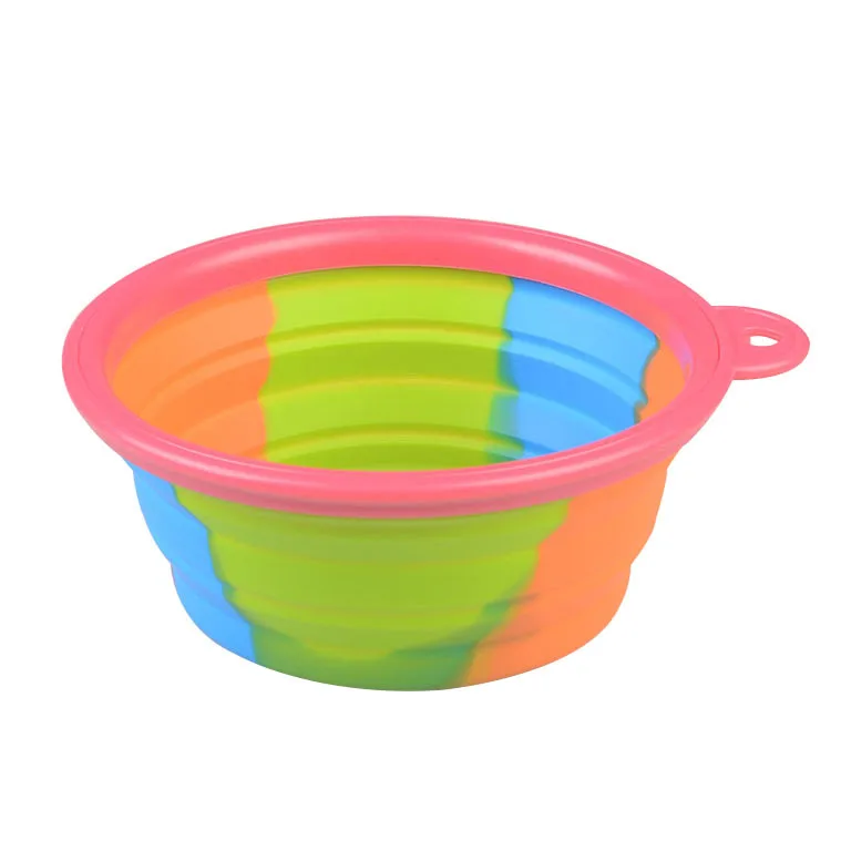 colorful plastic dog bowls