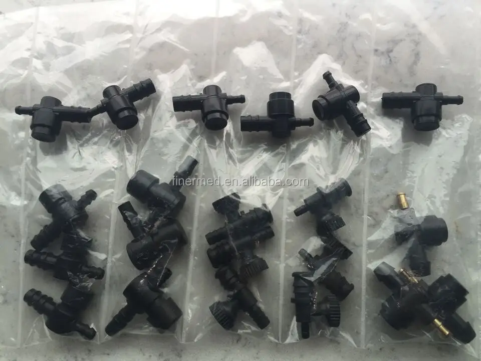 Plastic Push Button Air Release Valve With Small Metal Arrow Connector