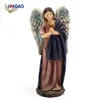 OEM Christmas religious home decor souvenirs gifts resin custom nativity set little famous angel figurines statues for sale
