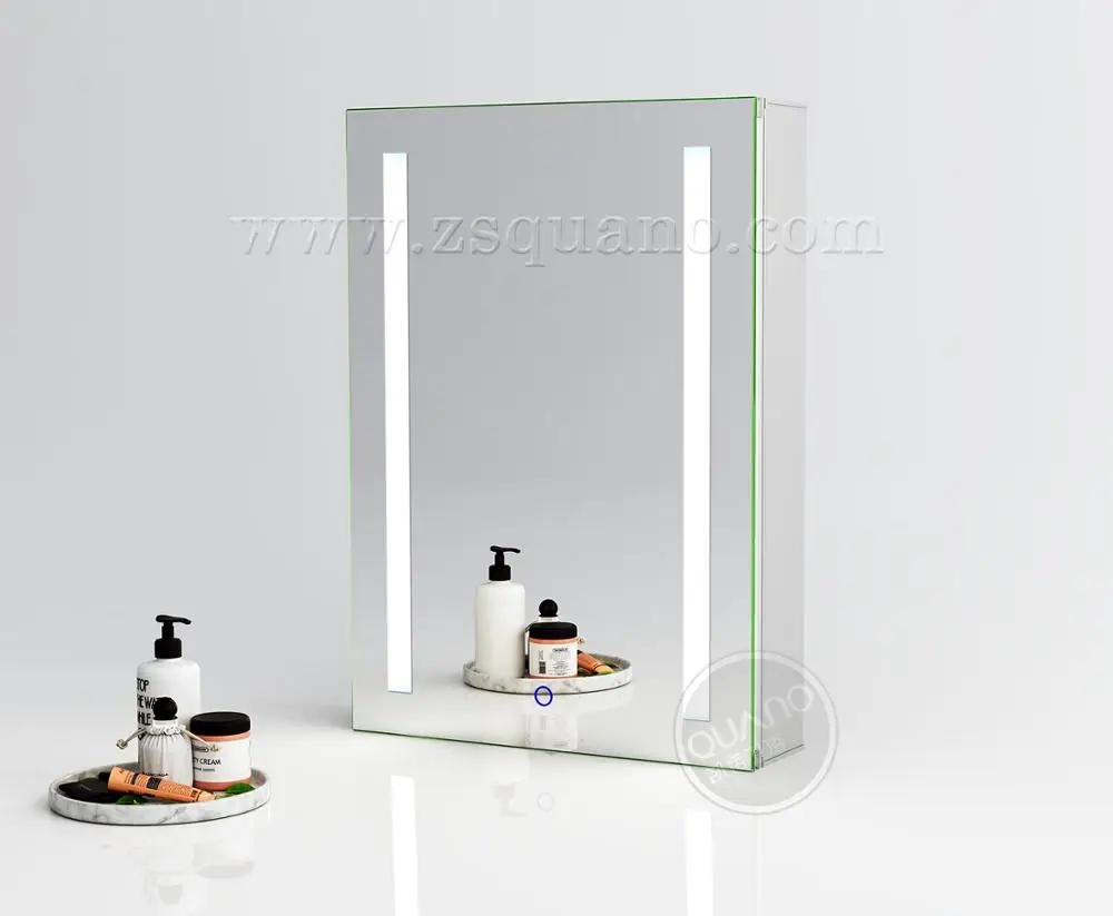Illuminated Bathroom Mirror Cabinet With Shaver Socket Buy