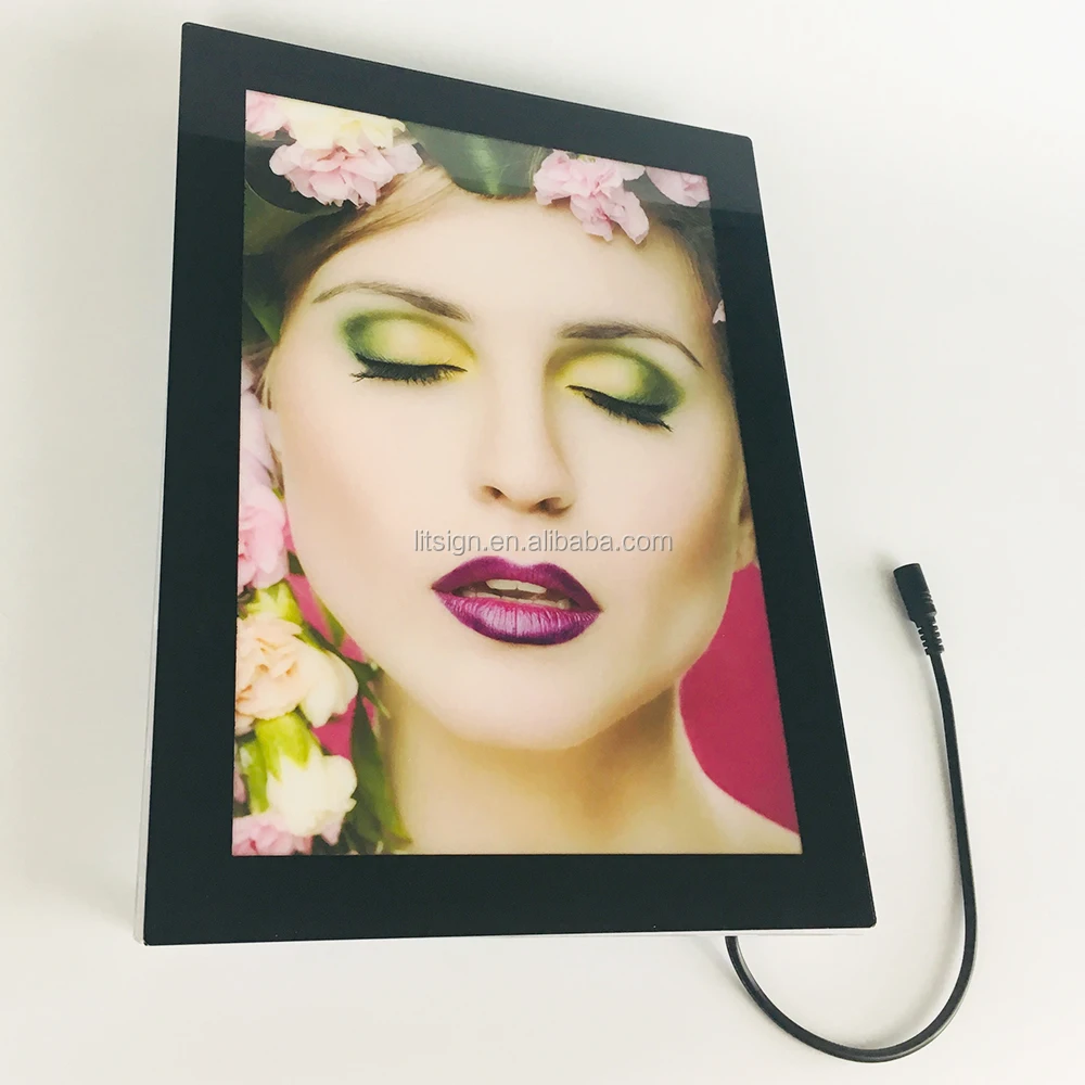 Wholesale Japan A1 A2 A3 A4 Glass Backlit Poster Display Led Lighted