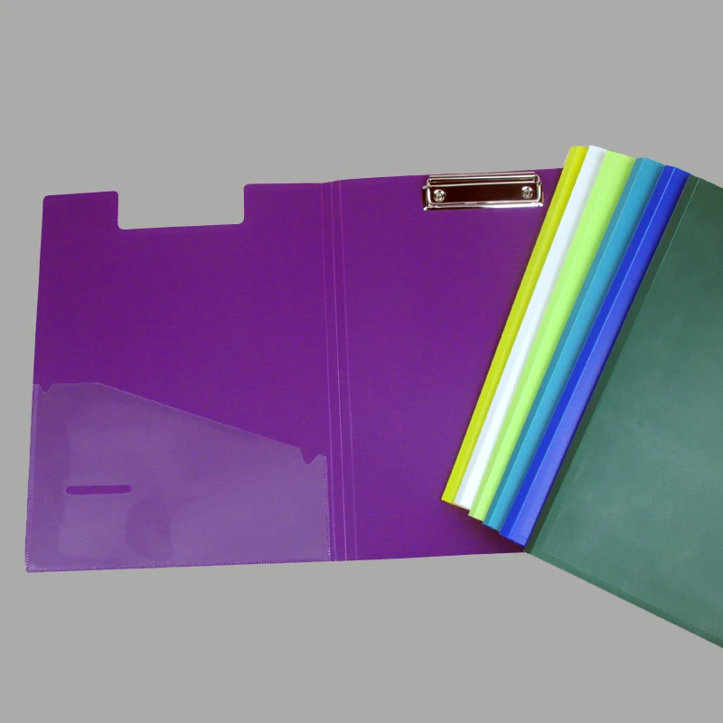 Wholesale Hard Plastic Pocket File Folder With Clips/flap