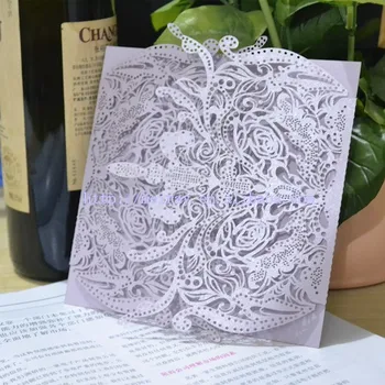 Lilac Wedding Cards Light Purple Invitations Laser View Lilac Wedding Cards Light Purple Invitations Laser