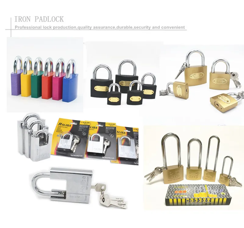 Wholesale Safty Long Short Shackle Chrome/nickle Plated Square Leaf