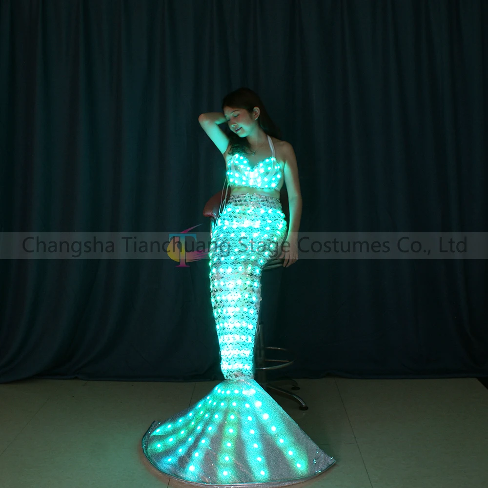 Led Light Up Mermaid Costumes New Characters Makeup Bars Costumes Buy