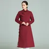 Red colour rashguard jacket tai chi uniform for women