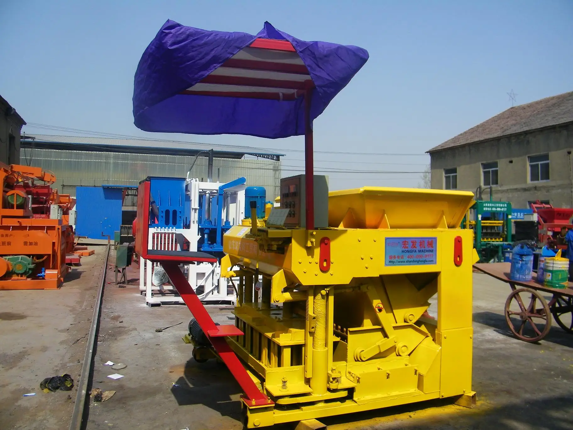 Hongfa 6A movable manual hollow brick making machine