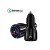 Tinderala universal 30w pd qc3.0 dc 12V mini fast quick multi charging port dual usb car cell mobile phone charger for car