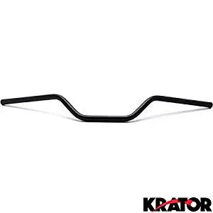Krator Motorcycle Handlebar 7/8" Black Bars Euro Style For Yamaha XT 125 200 225 250 350 500 600 750
