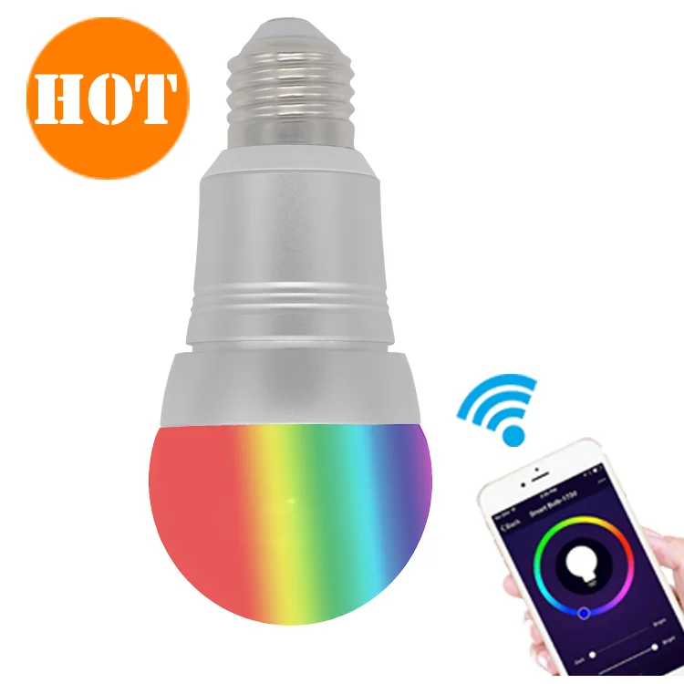 WIFI lighting alexa google home colorful 100 watt equivalent led smart led bulb 7W 9W color home light bulb