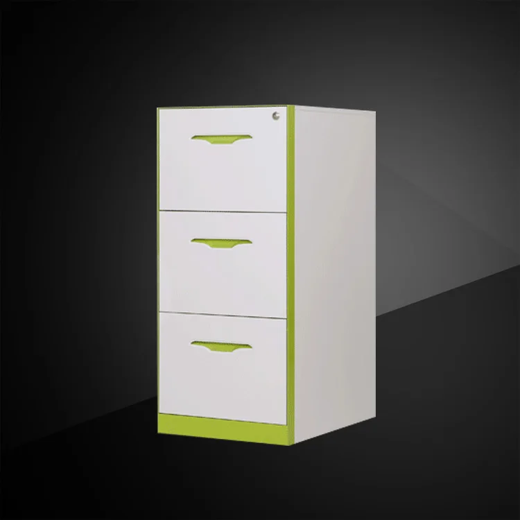 Mobile Pedestal 3 Drawers Key Lock Stoareg Locker Metal Office A4