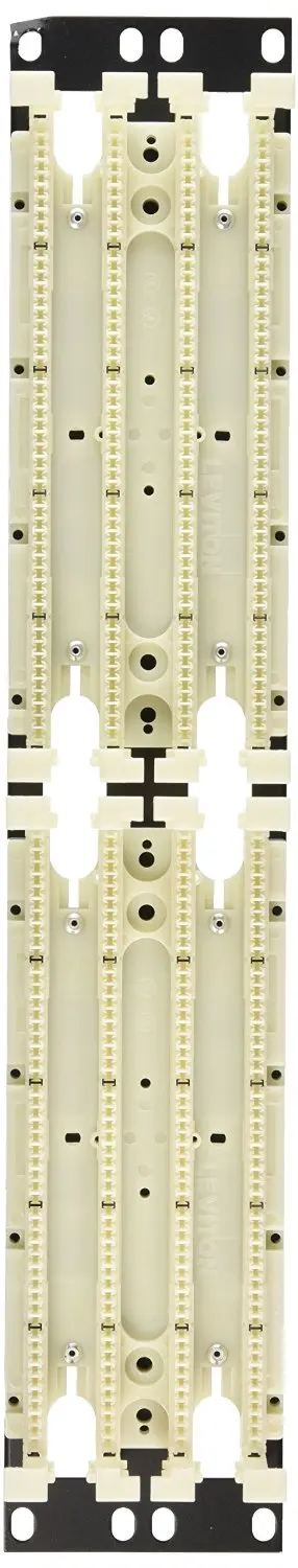 Leviton 41DBR-2F5 GigaMax 5E 110-Style Wiring Block, Rack Mount Kit, Cat 5E with C5S, 200-Pair