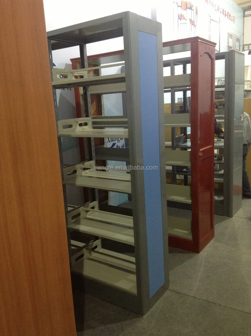 New Style Stainless Steel Book Shelf,Wrought Iron Book Rack Library