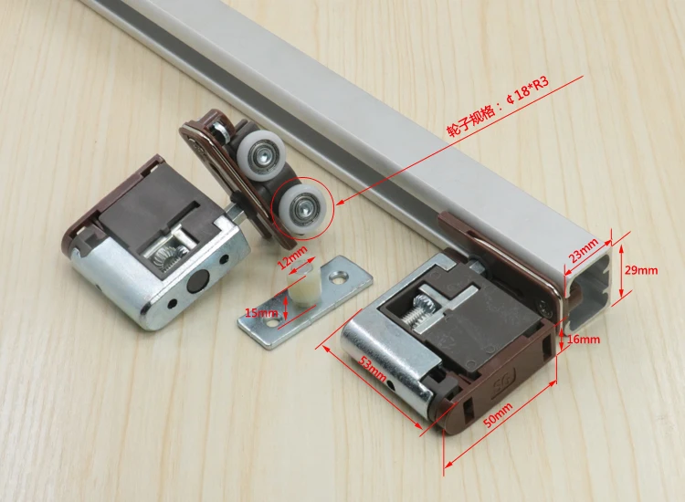 japaness 设计锌合金移门木门轨道滚轮