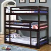new design 3 levels tier adult military wooden triple bunk bed
