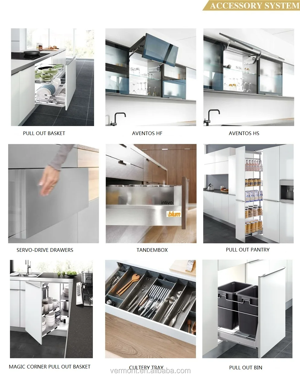 Hangzhou Vermont Deep Color Free Design Pvc Membrane Kitchen